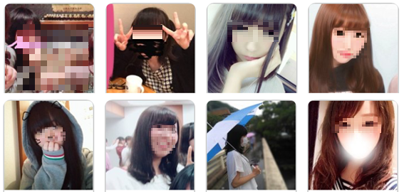 女性プロフ画像一覧