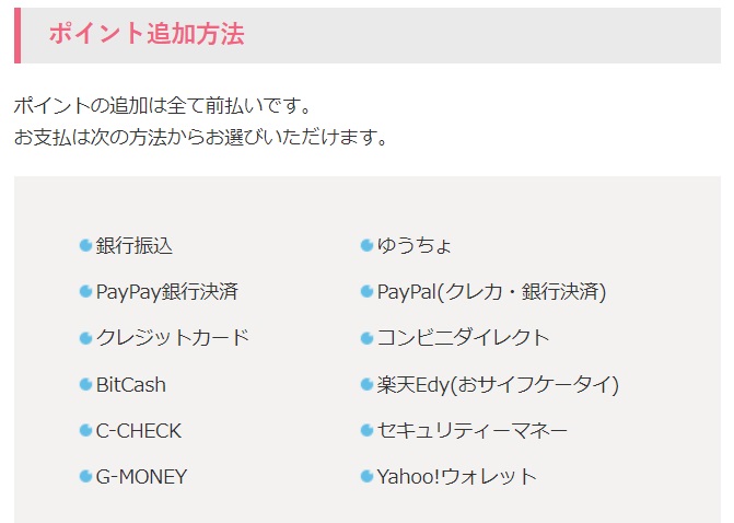 ポイント追加方法WEB