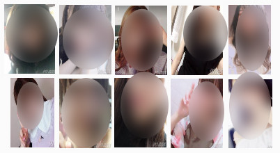プロフの写真が可愛い女性の例