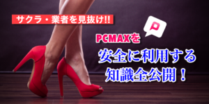 PCMAXに潜むサクラ・業者を見抜け！！安全に利用する知識を全公開