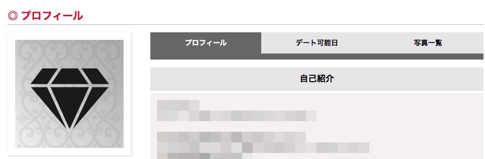 シュガーダディ 男性プロフィール